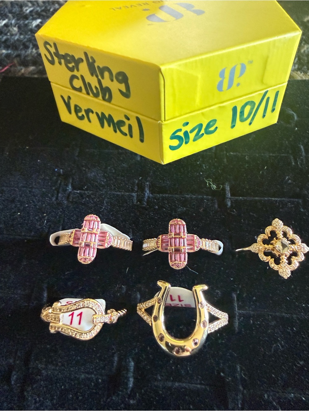 Bomb Party Sterling Club Vermeil lot NWT